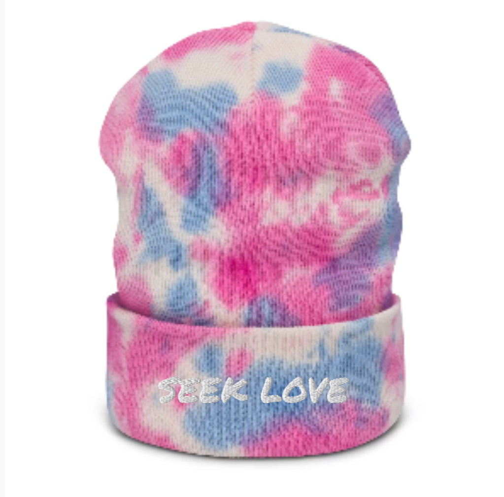 Seek love Tie-dye beanie